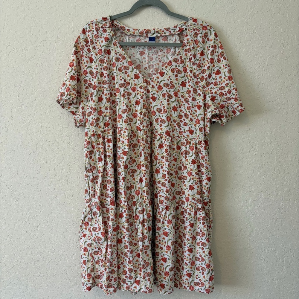 Old Navy‎ Floral Midi Dress with Side Pockets